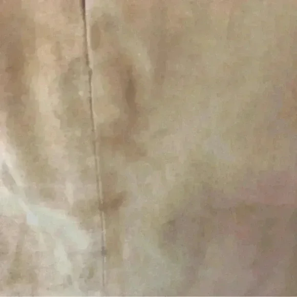 BANANA REPUBLIC  Y2K  Size 6 Tan Leather/Suede Front Slit  Skirt VINTAGE - Picture 8 of 15